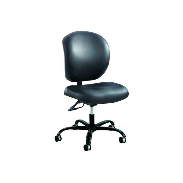 Safco Safco Alday 24/7 Task Chair, Black Vinyl 3391BV - main